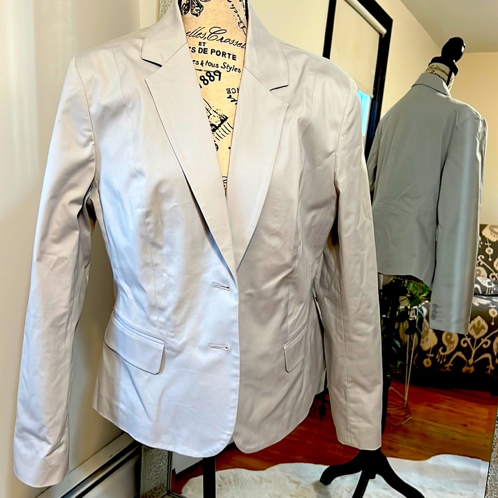 Light gray new York & co blazer size 16